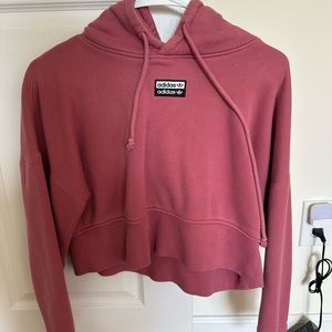 XS adidas cropped hoodie